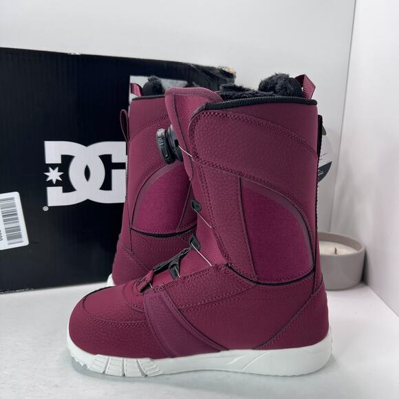DC Lotus Boa Snowboard Boots Wine/Black ADJ0100033 Women’s 7 NWB Snow Boots - Picture 6 of 8